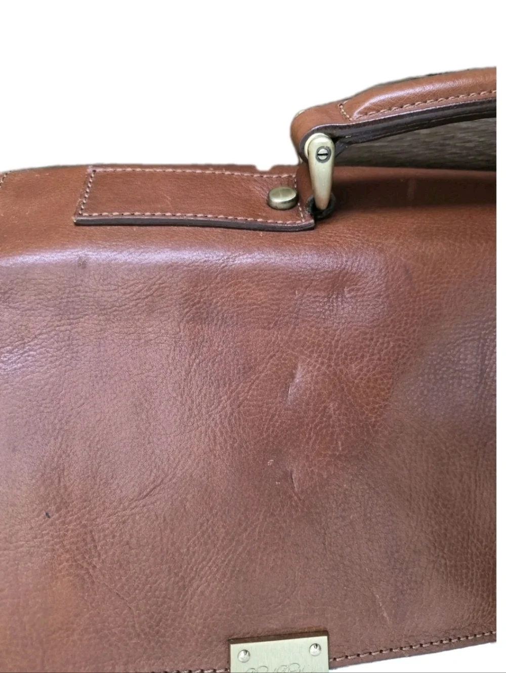 Vintage Brooks Brothers Italian Leather Briefcase.